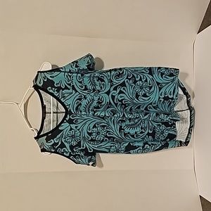 Womens cold shoulder tee
